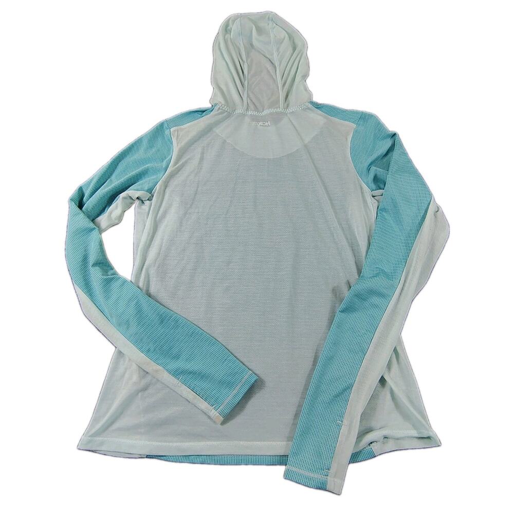 Hoka Airolite Hoody LS Shirt Womens S Blue Lightweight Running Hiking Outdoor - Picture 3 of 14